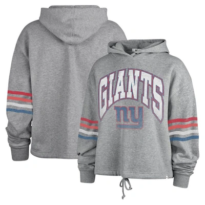 47 Brand '47 Heather Gray New York Giants Upland Bennett Pullover Hoodie