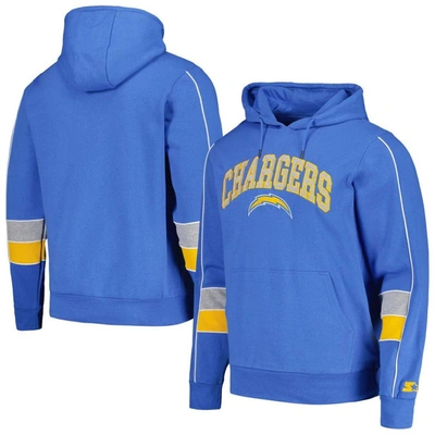 Starter Powder Blue Los Angeles Chargers Captain Pullover Hoodie
