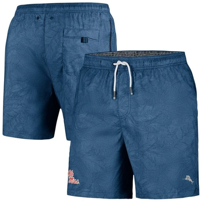 Tommy Bahama Navy Ole Miss Rebels Naples Layered Leaves Swim Trunks
