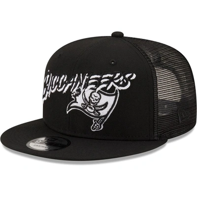 New Era Black Tampa Bay Buccaneers Graffiti Script 9fifty Snapback Hat