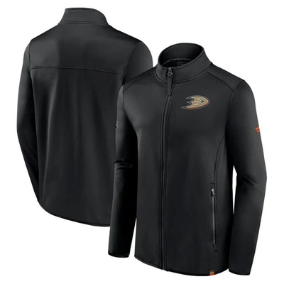 Fanatics Branded  Black Anaheim Ducks Authentic Pro Full-zip Jacket