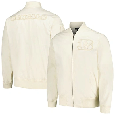 Pro Standard Cream Cincinnati Bengals Neutral Full-zip Jacket