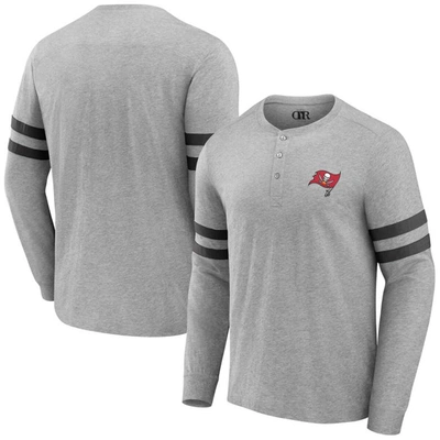 Nfl X Darius Rucker Collection By Fanatics Heather Gray Tampa Bay Buccaneers Henley Long Sleeve T-sh