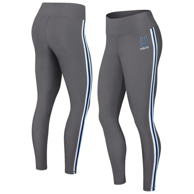 Wear By Erin Andrews Charcoal Indianapolis Colts Color Block Leggings