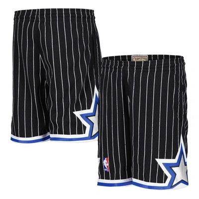 Mitchell & Ness Kids' Big Boys  Black Orlando Magic Hardwood Classics Swingman Shorts