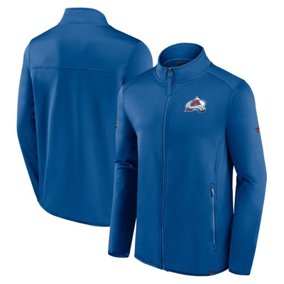 Fanatics Branded  Blue Colorado Avalanche Authentic Pro Full-zip Jacket