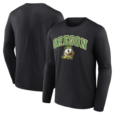Fanatics Branded Black Oregon Ducks Campus Long Sleeve T-shirt