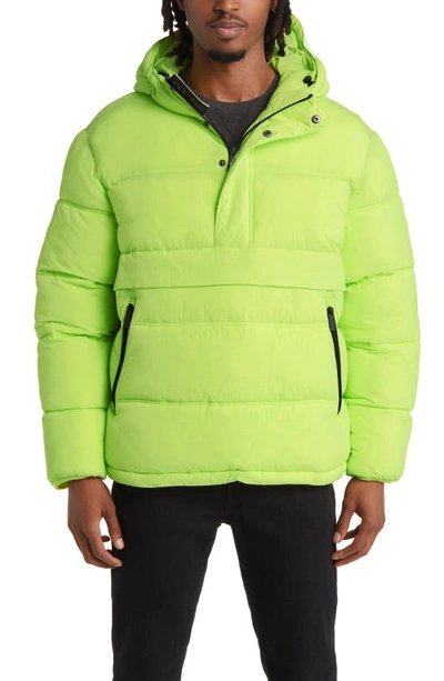 The Very Warm Water Resistantrecycled Nylon Anorak In Lime