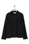 Original Penguin Cotton Twill Jacket In True Black