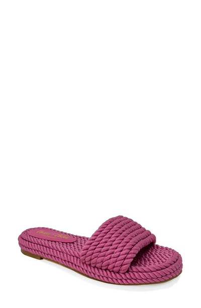 Chase & Chloe Portia Slide Sandal In Fuchsia