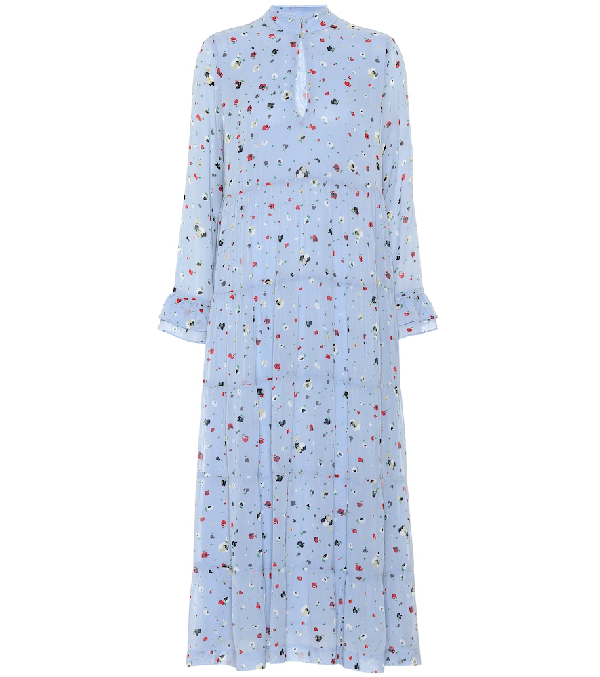 ganni dainty georgette dress