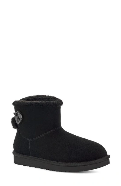 Koolaburra By Ugg Nalie Faux Fur Lined Mini Boot In Black