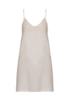 Skin Scoop-neck Cotton Slip In Blush-pink