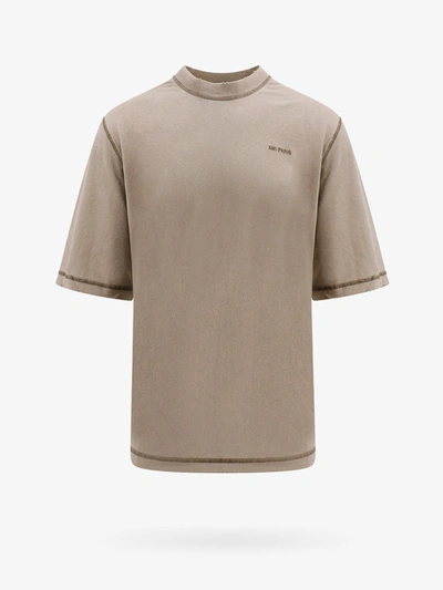 Ami Alexandre Mattiussi T-shirt In Beige