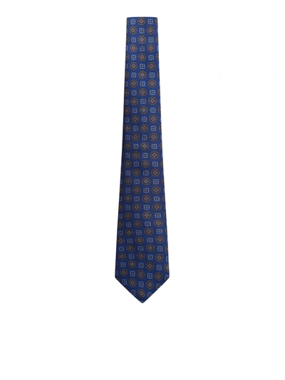 Kiton Tie In Blue