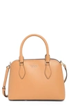 Kate Spade Darcy Small Leather Satchel Bag In Classic Saddle