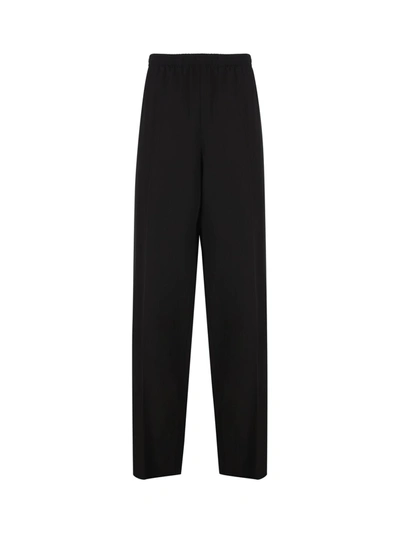 Balenciaga Wool Trousers In Black