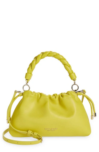 Kate Spade Meringue Leather Crossbody Bag In Lime Slice