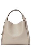 Kate Spade Knott Medium Leather Tote In Mushroom Cap