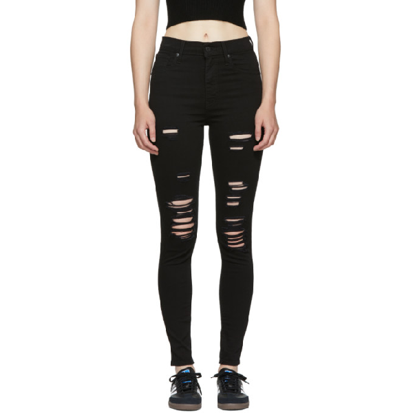 levi's mile high super skinny black