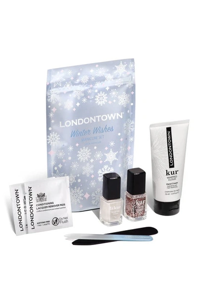 Londontown Winter Wishes Manicure Set $66 Value In White