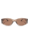 Diff 55mm Kai Slim Sunglasses In Milky Tan