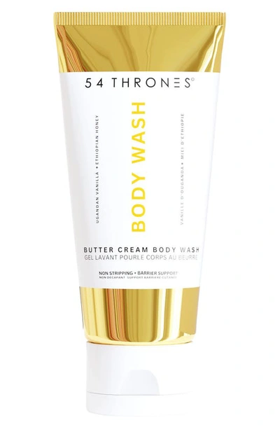 54 Thrones Moisturizing Butter Cream Body Wash - Non-stripping With Shea Butter, Ceramides And Niacinamide 8.4