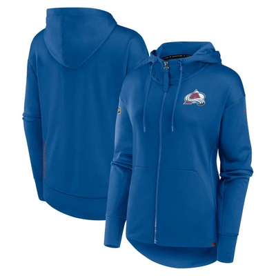 Fanatics Branded  Blue Colorado Avalanche Authentic Pro Scuba Full-zip Hoodie