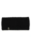 Allsaints Brushed Knit Headband In Black