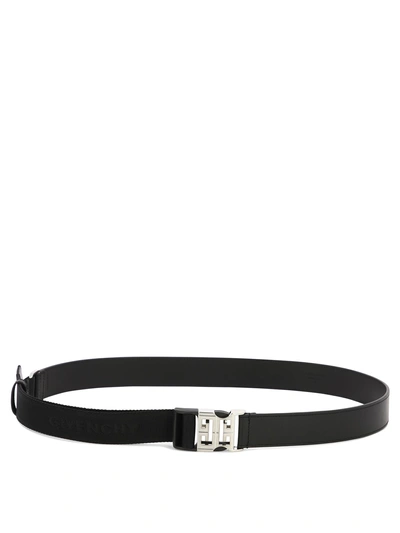 Givenchy 4g Release Buck Belt In Black