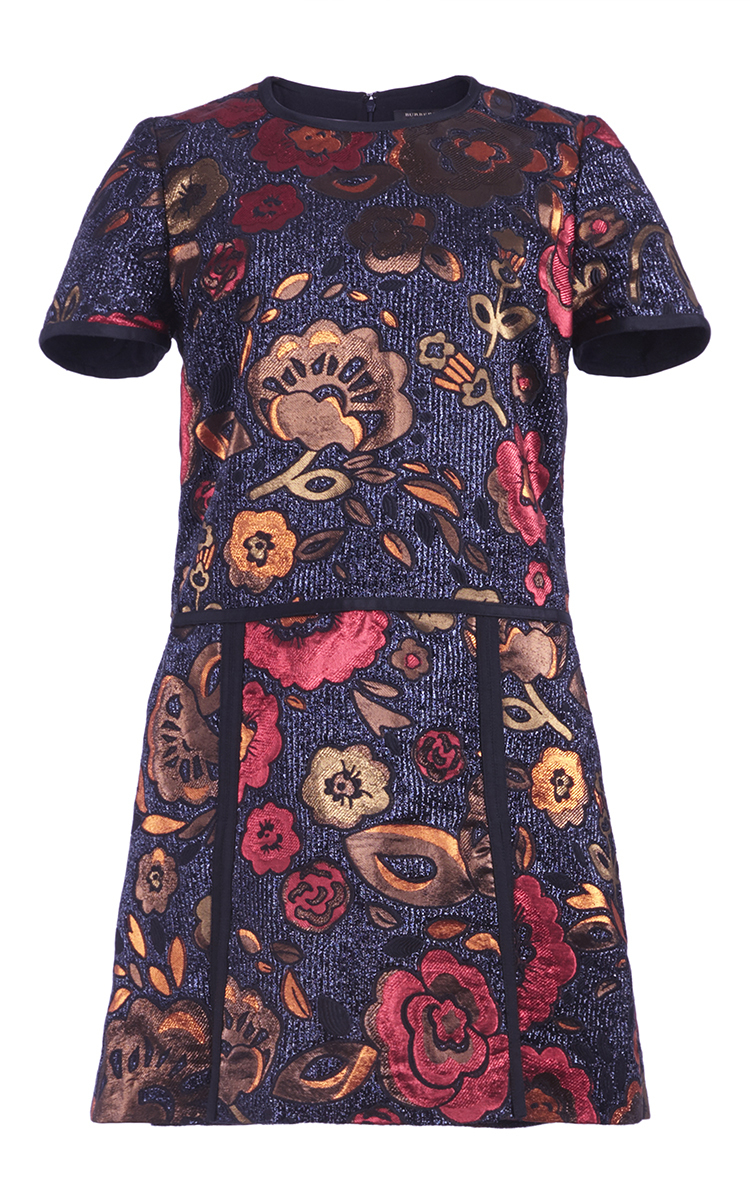 Burberry Floral Jacquard Shirt Dress | ModeSens