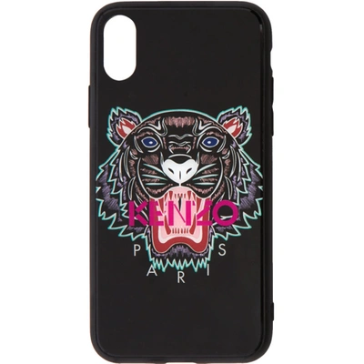 Kenzo Acrylic Tiger Iphone X Case In 99 Black