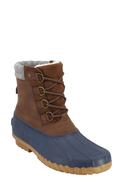 Sporto Waterproof Duck Boot In Navy Brown