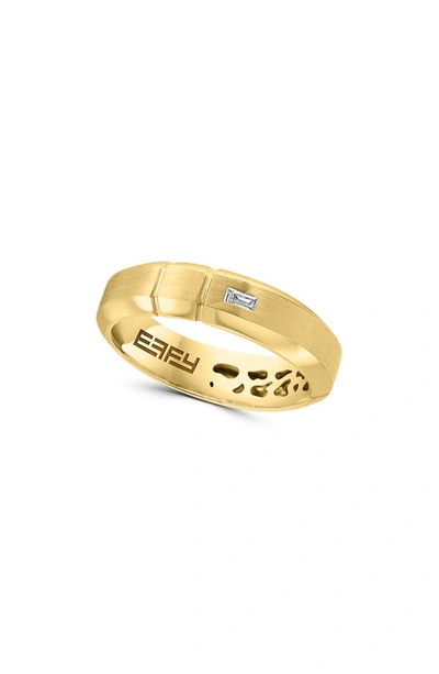 Effy 14k Yellow Gold Baguette Diamond Band Ring