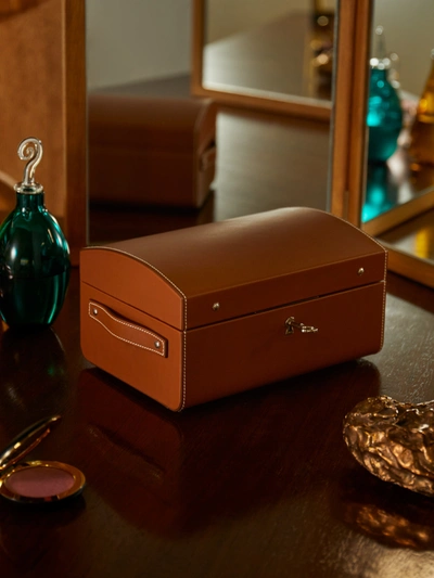 Connolly Nomadic Leather Jewellery Box In Brown