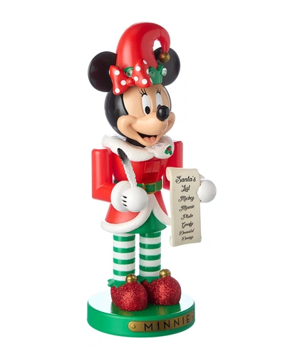 Kurt Adler 10in Minnie The Elf Nutcracker In Multicolor