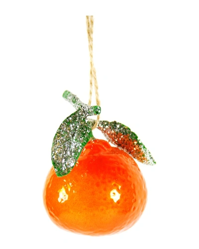 Cody Foster & Co. Tangerine Ornament In Orange