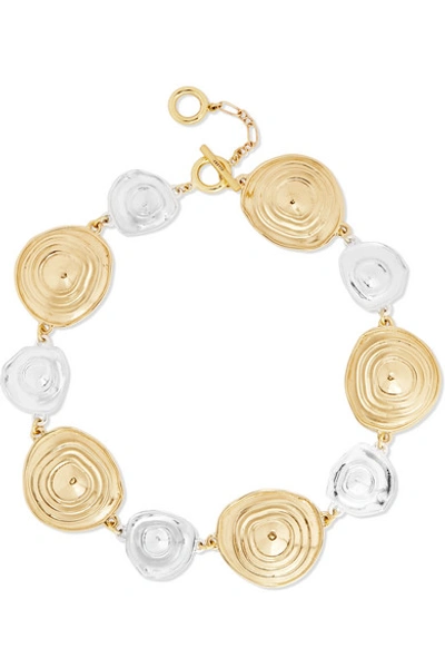 Ellery Chest Silver And Gold-tone Choker Necklace