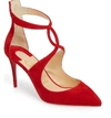 Christian Louboutin Rosas 85mm Red Sole Pumps In Loubi Red