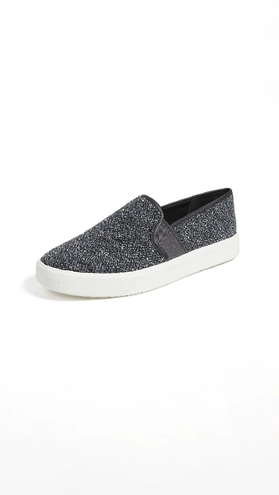 Vince Women's Blair Tweed Slip-on Sneakers In Grey