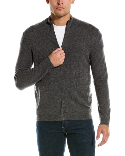 Autumn Cashmere Full Zip Wool & Cashmere-blend Cardigan In Grey