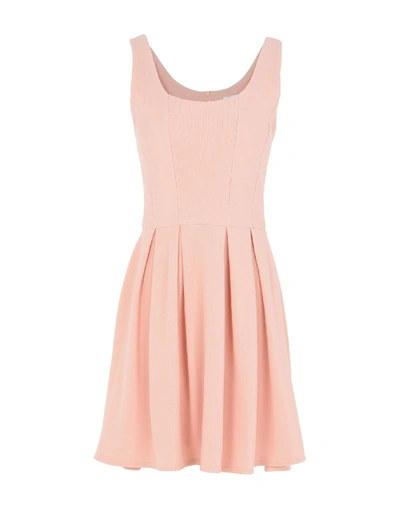 Adorée Short Dress In Salmon Pink