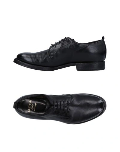 Sartori Gold Lace-up Shoes In Black