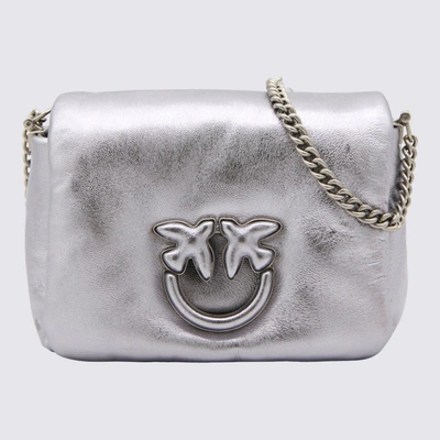 Pinko Love Click Puff Baby Bag In Silver