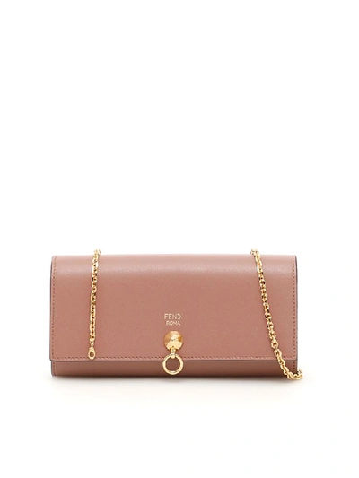 Fendi By The Way Wallet On Chain In English Rose Oro Sof|rosa