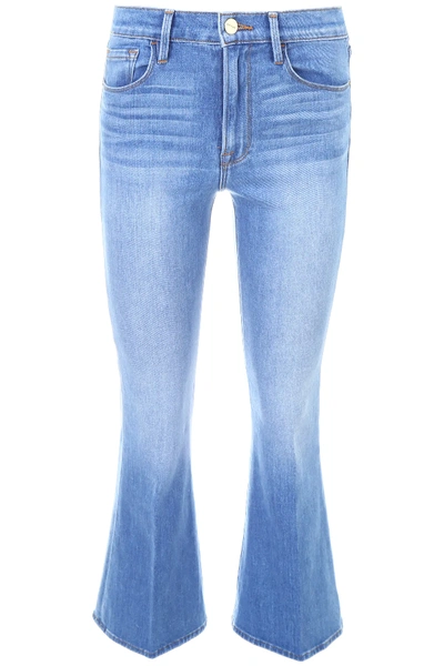 Frame Le Crop Flare Jeans In Blue