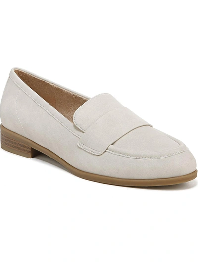 Dr. Scholl's Shoes Rate Moc Womens Slip On Loafers In White