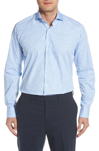 Ike Behar Regular Fit Check Dress Shirt In Blue