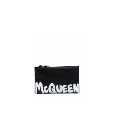 Alexander Mcqueen Logo Leather Wallet