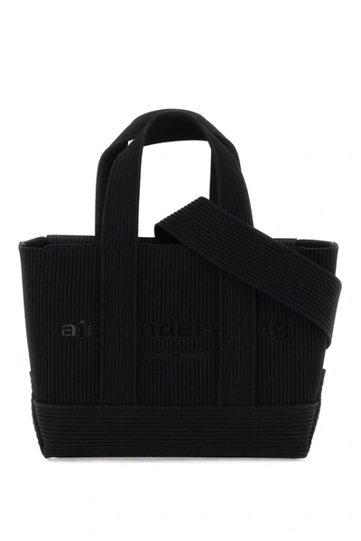 Alexander Wang Ribbed Knit Mini Tote Bag In Black
